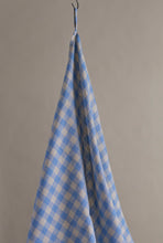 Load image into Gallery viewer, Linen Gingham Blue