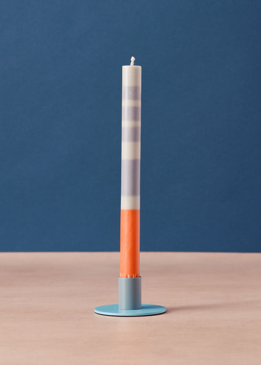 Pompadour & Powder Blue Candle Holder