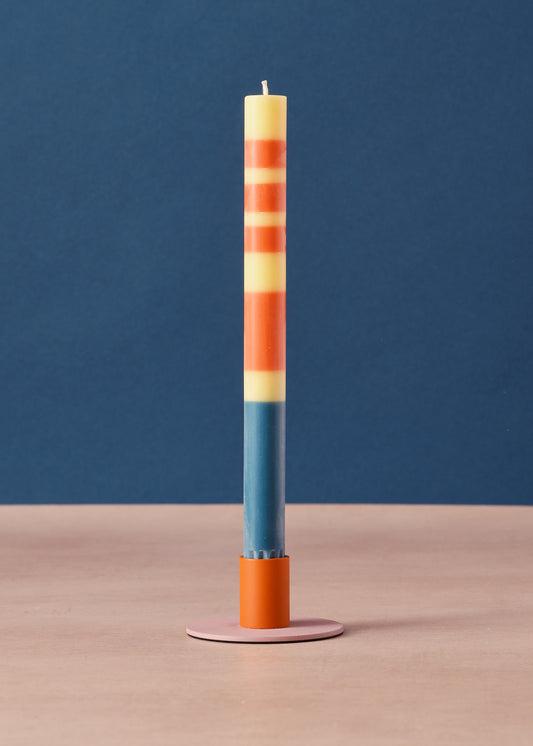 Orange Flame & Venetiam Pink Candle Holder