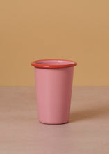 Load image into Gallery viewer, Enamel Tumbler Rose Pink & Red