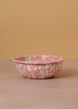 Load image into Gallery viewer, Enamel Bowl Rose Splatter