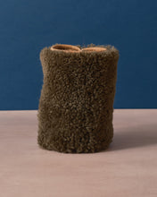 Load image into Gallery viewer, Sheepskin Wine Cooler Olive