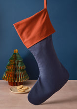 Load image into Gallery viewer, Starry Night & Berry Red Stocking