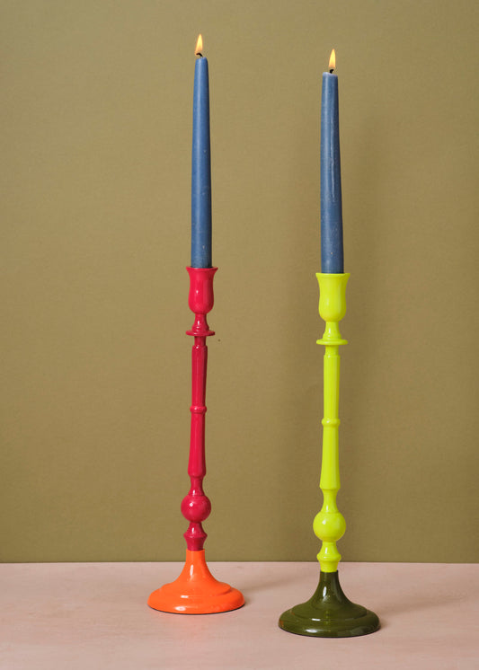 Citron & Moss Enamel Candle Holder