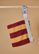 Load image into Gallery viewer, Cotton Rug Pouch Mustard & Burgundy