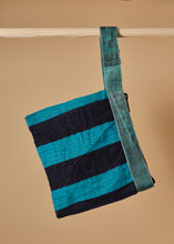 Load image into Gallery viewer, Cotton Rug Pouch Turquoise & Blue