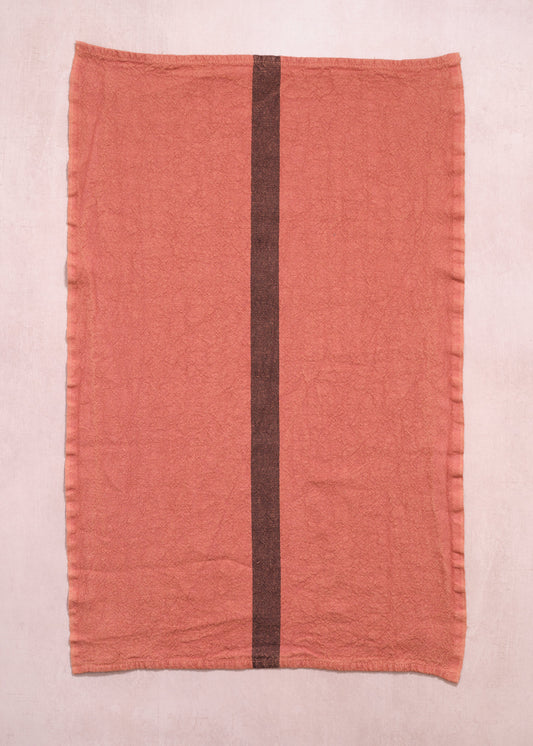 Tea Towel Doudou Stripe Terracotta
