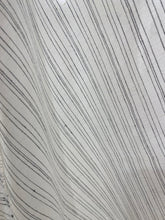 Load image into Gallery viewer, Semi Sheer Lino Stripe Black - Double Width