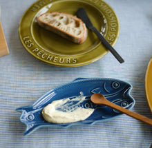 Load image into Gallery viewer, 3 Anchovy Plate Indigo