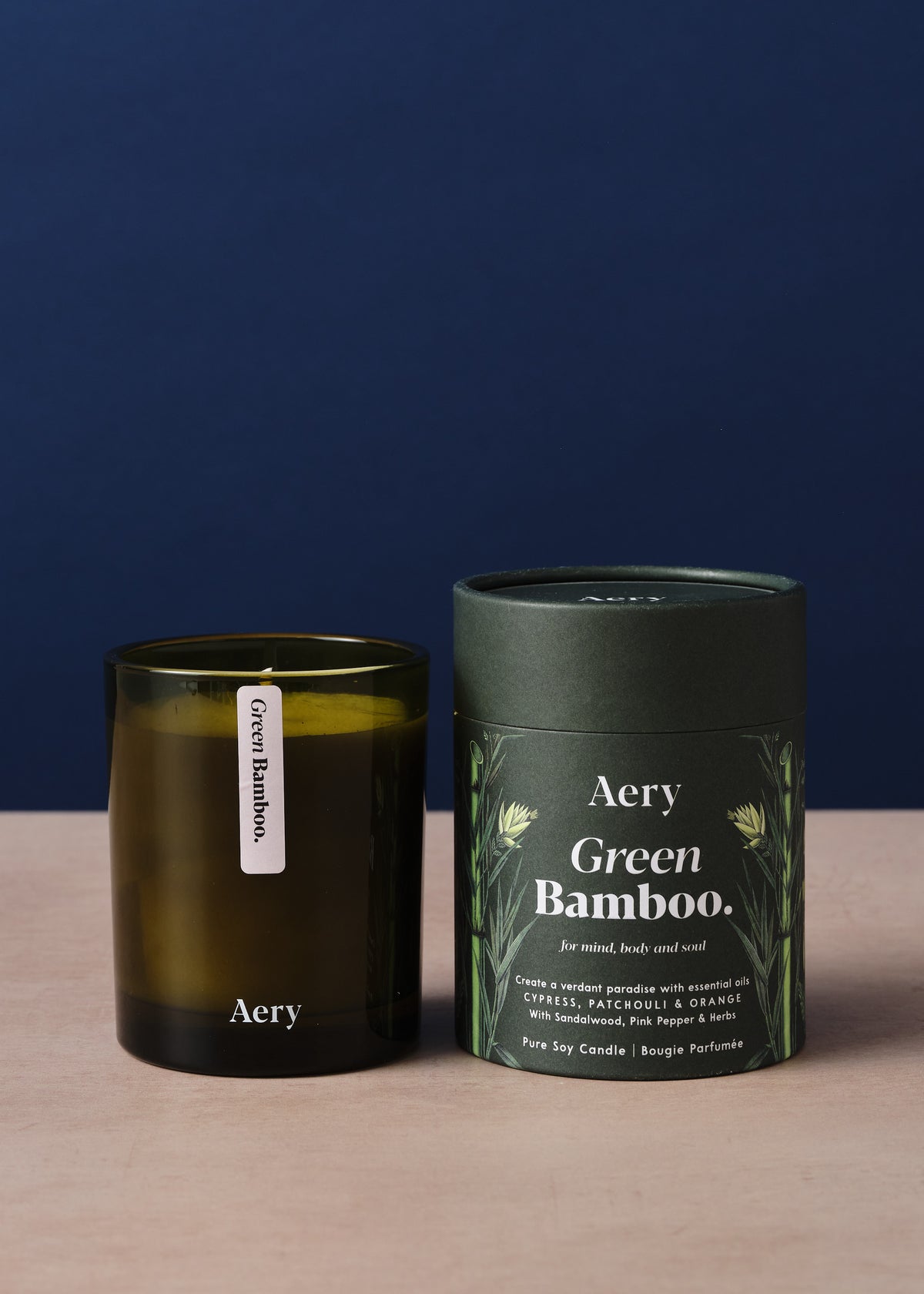 Green Bamboo Scented Candle