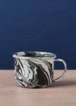 Load image into Gallery viewer, Black Marbled Enamelware