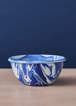 Load image into Gallery viewer, Blue Marbled Enamelware
