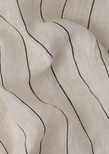 Load image into Gallery viewer, King Duvet Set Ivory & Black Wide Stripe