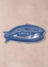 Load image into Gallery viewer, 3 Anchovy Plate Indigo
