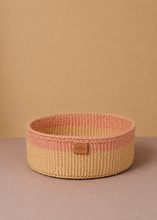 Load image into Gallery viewer, Chiriku Bread Basket Pink & Butter Yellow