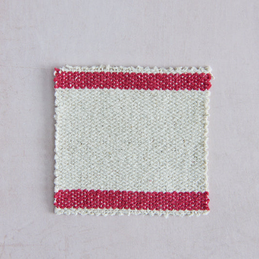 Recycled Cotton Stripe Rouge