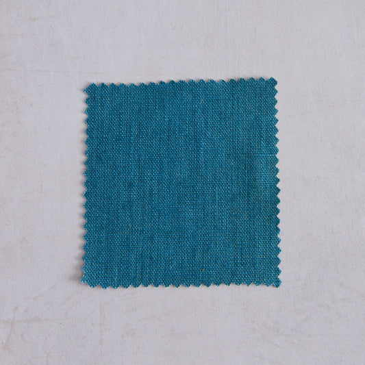 Heavy Weight Linen Peacock