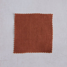 Load image into Gallery viewer, Rust Brown Washed Linen