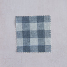 Load image into Gallery viewer, Linen Gingham Grey