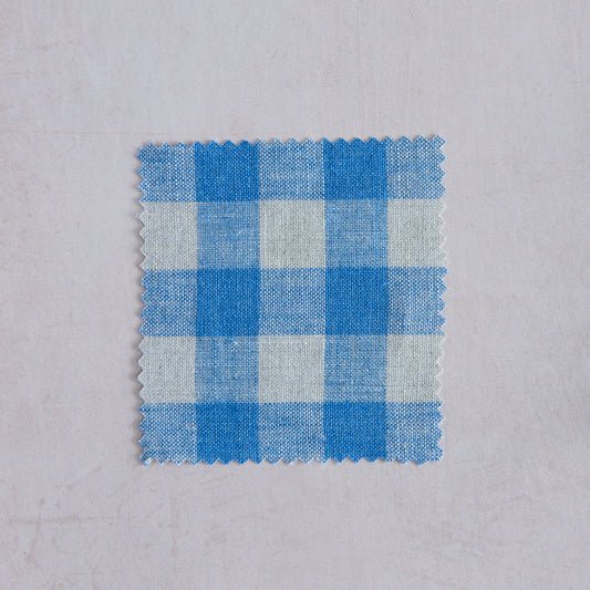 Linen Gingham Blue