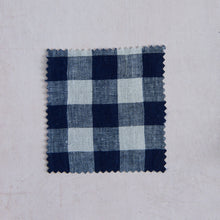 Load image into Gallery viewer, Linen Gingham Indigo