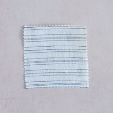 Load image into Gallery viewer, Semi Sheer Lino Stripe Black - Double Width