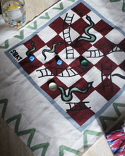Load image into Gallery viewer, Tea Towel Snakes & Ladders