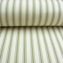 Load image into Gallery viewer, Fabric Ticking Stripe Sage