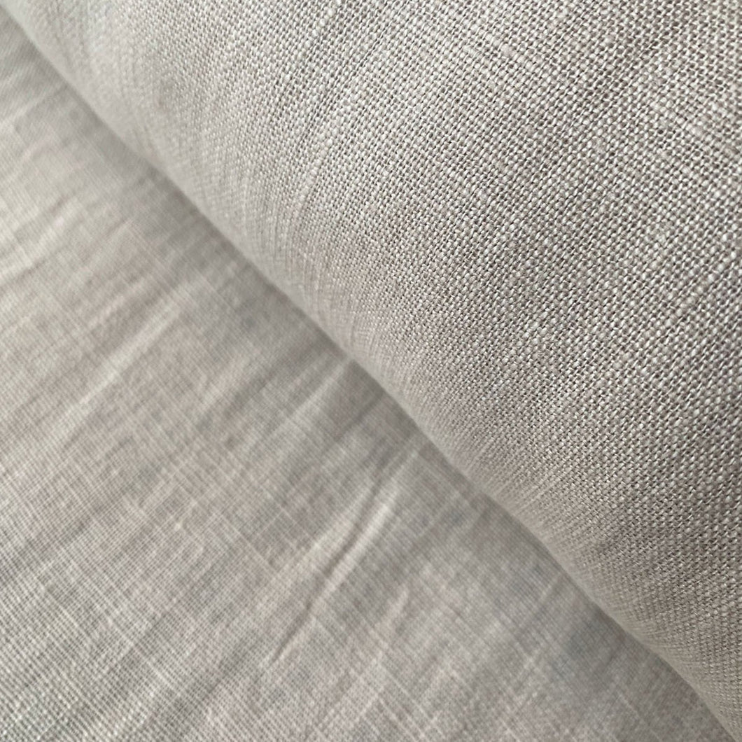Oyster Grey Washed Linen