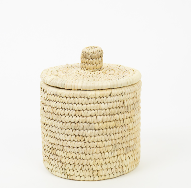 Basket Palm w/Lid Small 13x15cm
