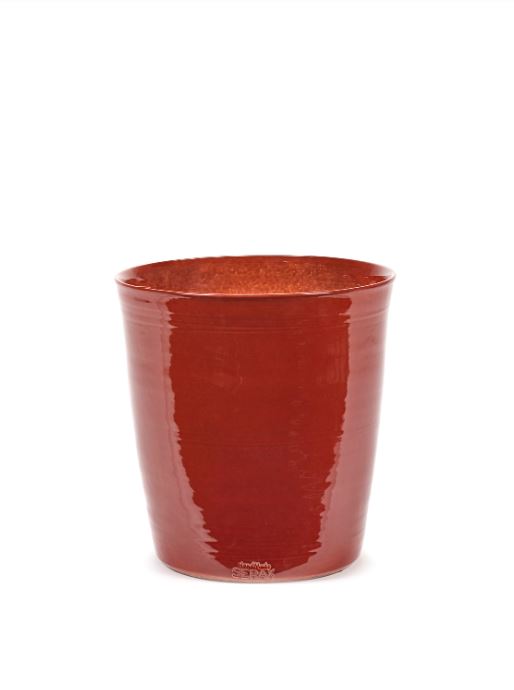 Flower Pot Lines Red Small
