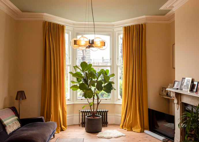 Single Pleat Velvet Curtains on a Gliderpole