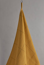 Load image into Gallery viewer, Carreau Ochre Check Cotton &amp; Linen
