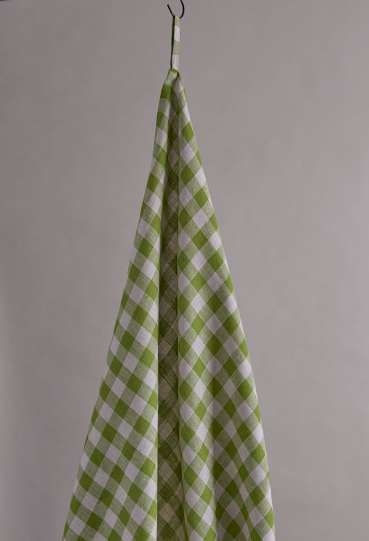 Linen Gingham Green