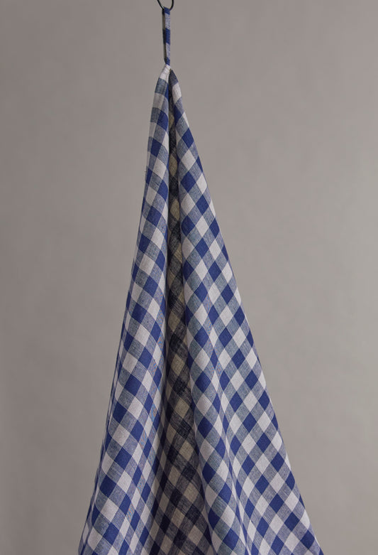 Linen Gingham Indigo