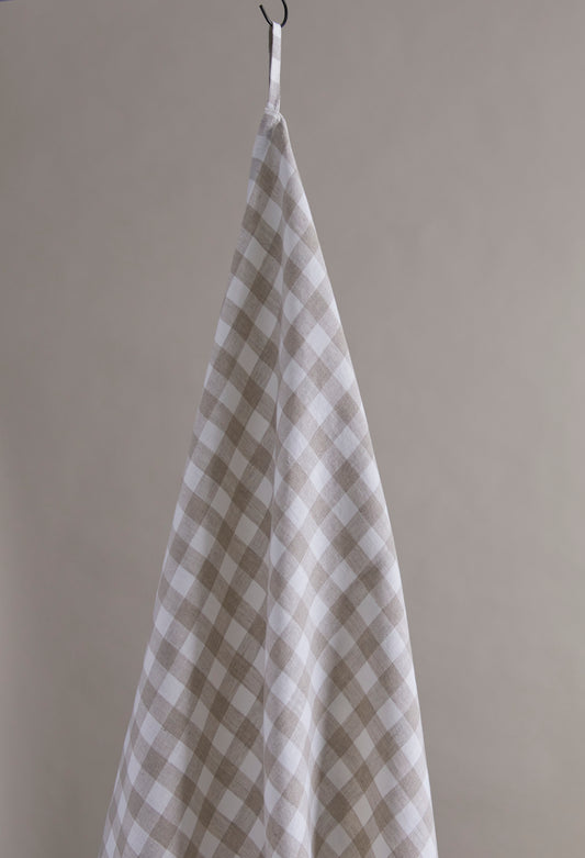 Linen Gingham Natural