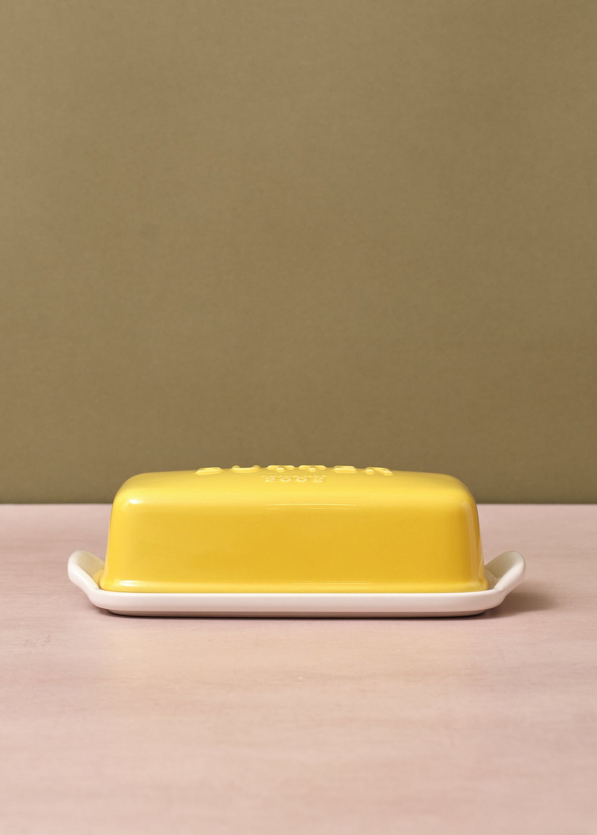 Arrondi Butter Dish Yellow
