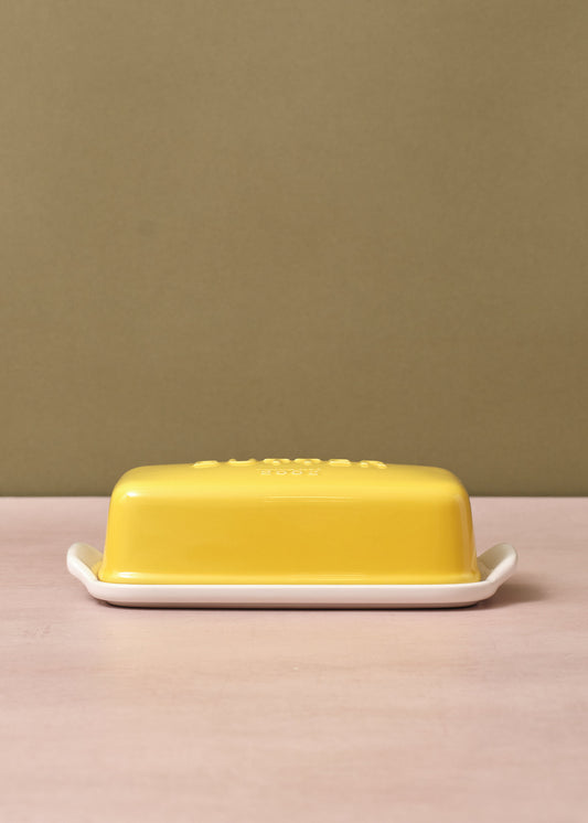 Arrondi Butter Dish Yellow