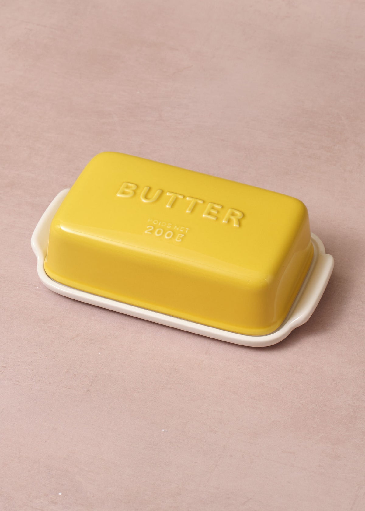 Arrondi Butter Dish Yellow