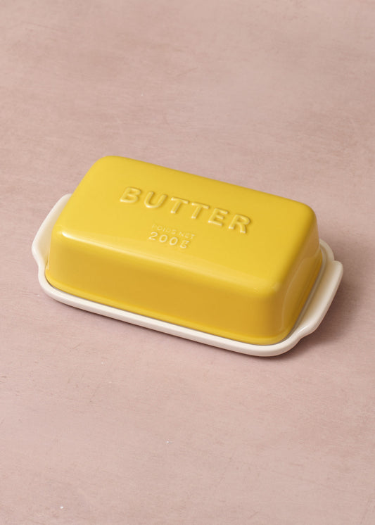 Arrondi Butter Dish Yellow