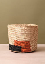 Load image into Gallery viewer, Two Tone Basket Black &amp; Orange
