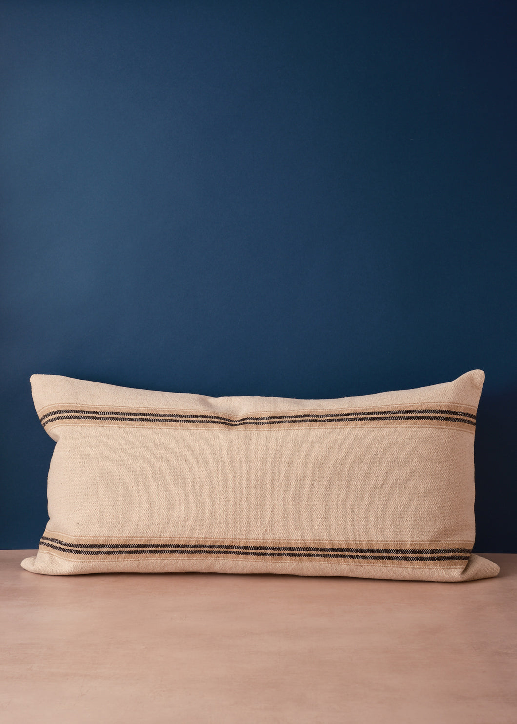 Nabella Stripe Black Cushion Large