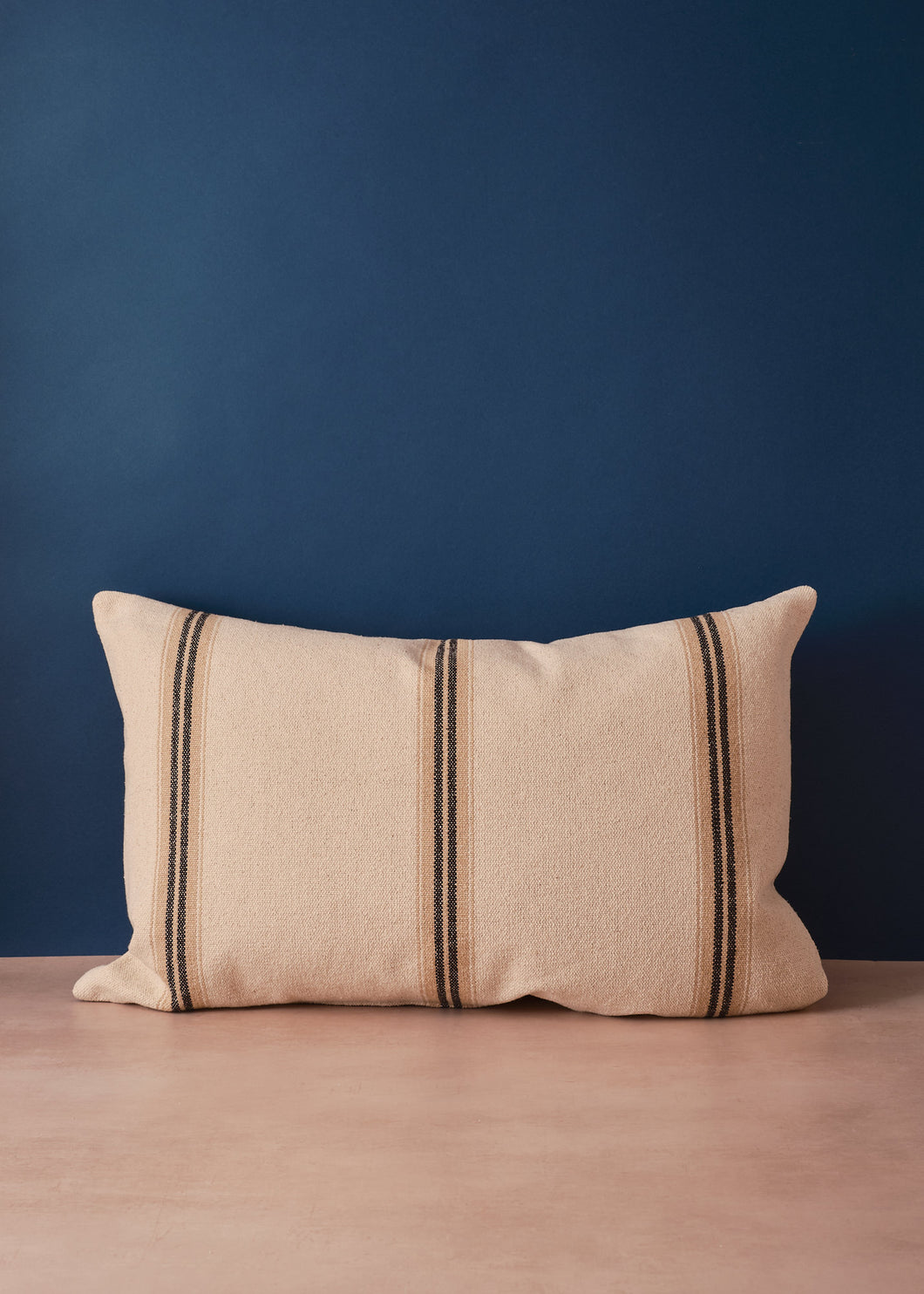 Nabella Stripe Black Cushion Medium