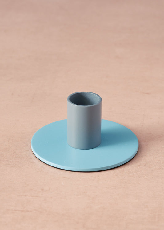 Pompadour & Powder Blue Candle Holder