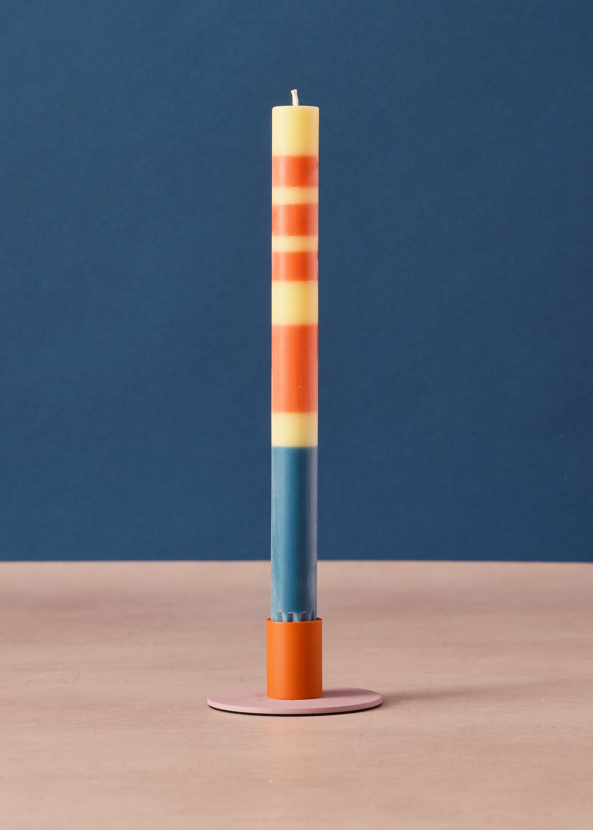 Orange Flame & Venetiam Pink Candle Holder