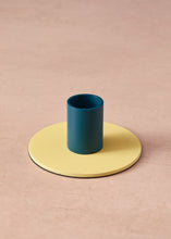 Load image into Gallery viewer, Jasmine &amp; Petrol Blue Candle Holder
