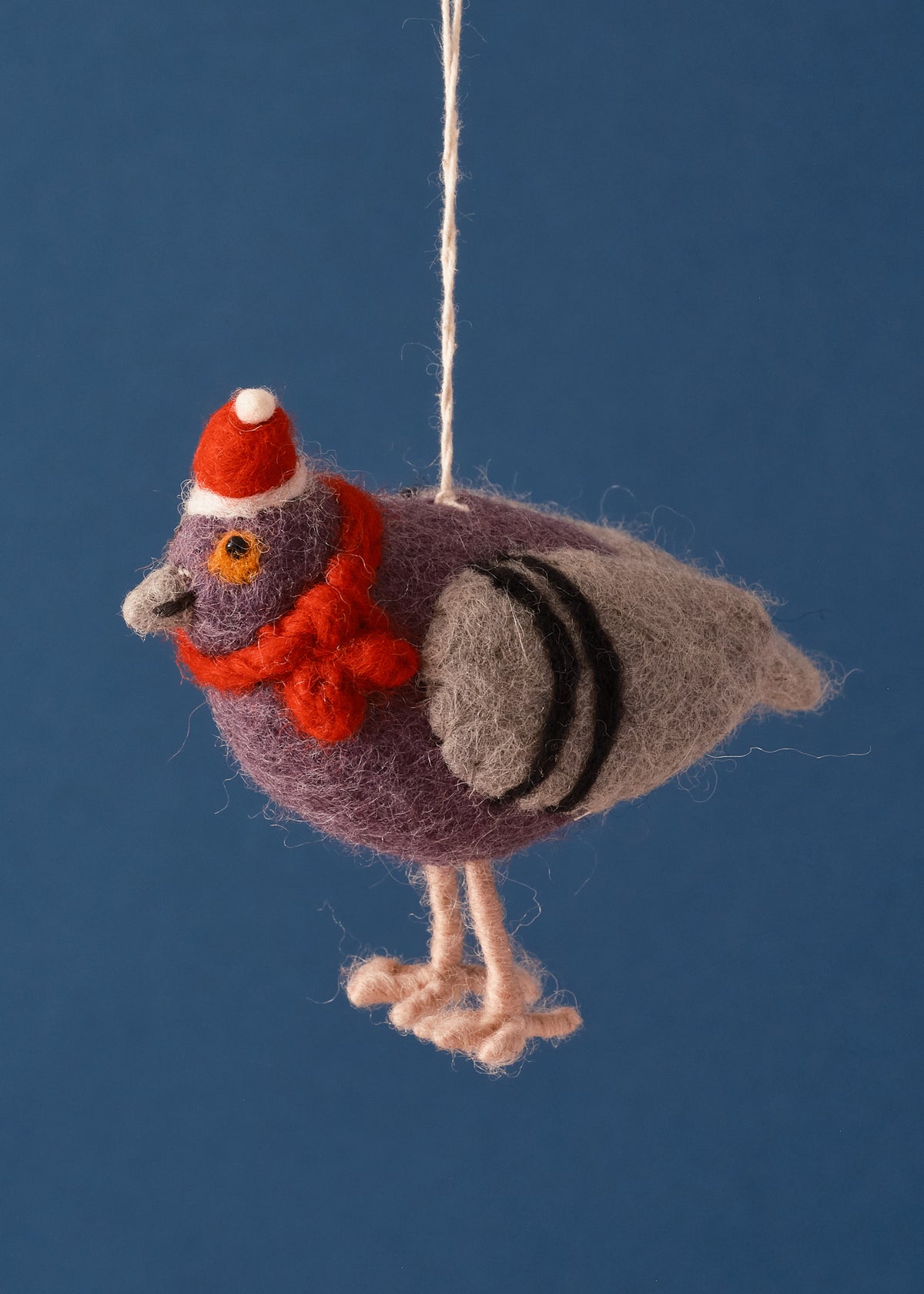 Felted Pigeon With Hat