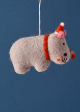 Load image into Gallery viewer, Felted Hippo With Cane
