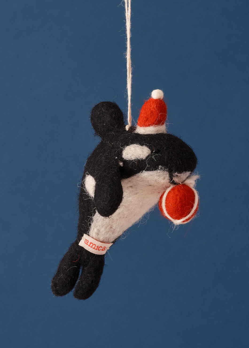 Felted Orca With Present