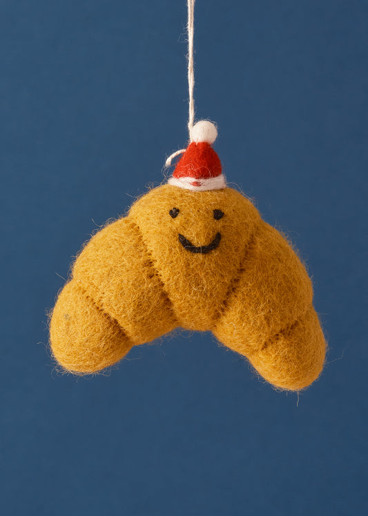 Felted Christmas Croissant